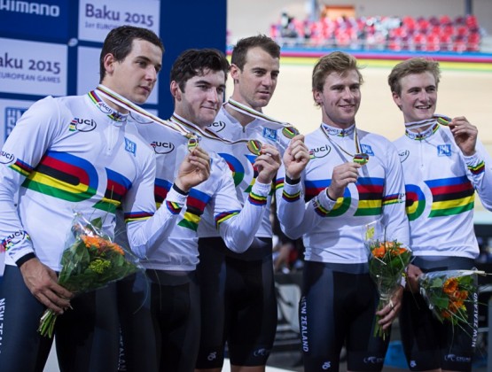 2015 World Track Championships Paris France 1st Place Mens Team Pursui v2