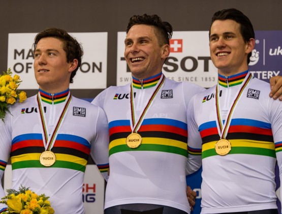 2016 World Track Championships London UK 1st Place Mens Team Sprint v2