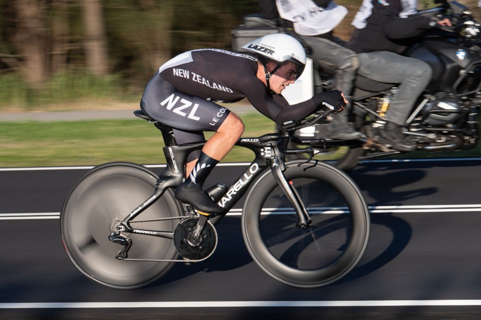 Currie’s hot performance just misses medal in U23 Time Trial